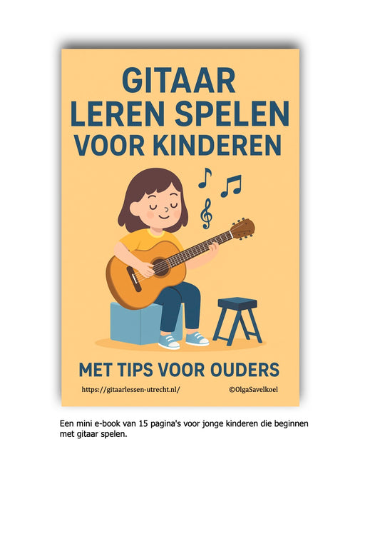 Miniboekje gitaarles met kinderen